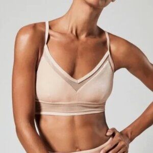 Alo Yoga Luxe Velvet Bra Nectar Strappy Sports Bra Small